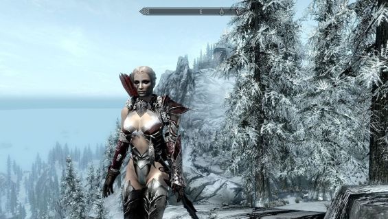 Hot Female Tribal Ebony Armor 鎧アーマー Skyrim Mod データベース MOD紹介まとめサイト