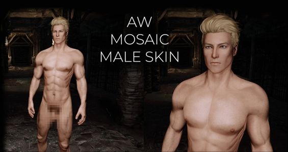 Aw Mosaic Skin Males Normal Maps And Diffuse Textures For Various