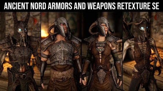 Ancient Nord Armors And Weapons Retexture Se Skyrim Special