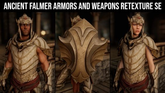 Ancient Falmer Armors And Weapons Retexture Se Skyrim