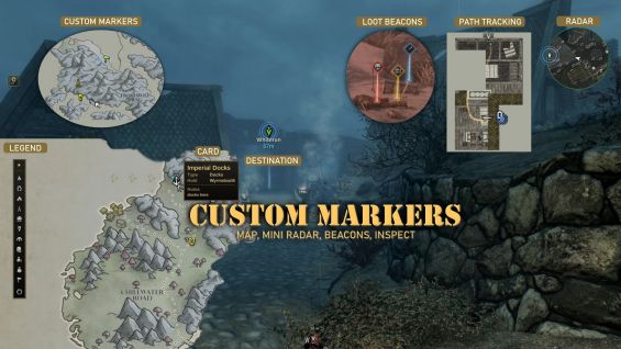 Custom Markers - Map - Mini Radar - Beacons 日本語化対応 インターフェース - Skyrim ...