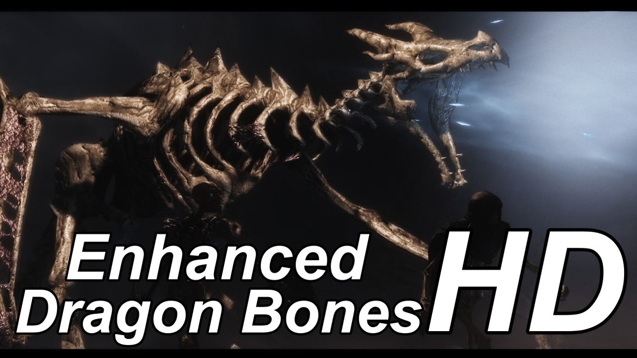 Enhanced Hd Dragon Bones モデル テクスチャ Skyrim Mod データベース Mod紹介 まとめサイト