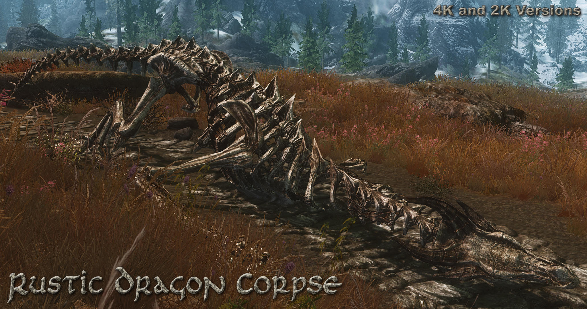 Rustic Dragon Corpse モデル テクスチャ Skyrim Mod データベース Mod紹介 まとめサイト