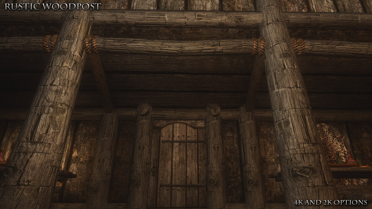 Rustic Woodpost And Lightpost モデル テクスチャ Skyrim Mod データベース Mod紹介 まとめサイト