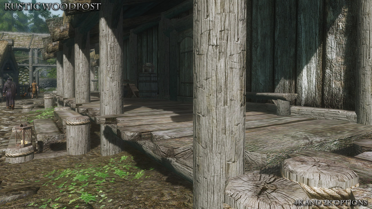 Rustic Woodpost And Lightpost モデル テクスチャ Skyrim Mod データベース Mod紹介 まとめサイト