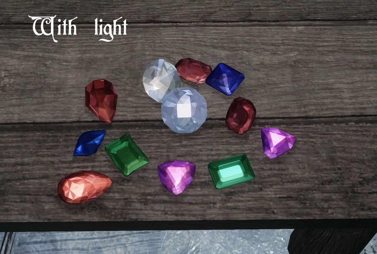 Pretty Gemstones モデル テクスチャ Skyrim Mod データベース Mod紹介 まとめサイト