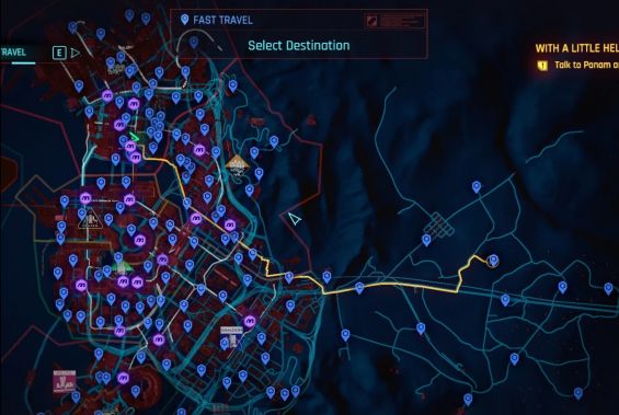 Register all Fast Travel Points ゲームプレイ - Cyberpunk 2077 Mod データベース MOD ...