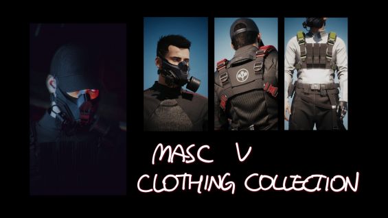 Masc V Clothing Collection 防具・アーマー・服 - Cyberpunk