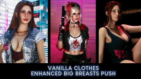 Vanilla Clothes For Enhanced Big Breasts Push Up 防具・アーマー・服 Cyberpunk 2077 Mod データベース Mod紹介・まとめサイト