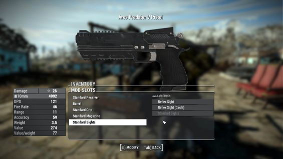 Ares Predator V 日本語化対応 武器 Fallout4 Mod データベース Mod紹介 まとめサイト