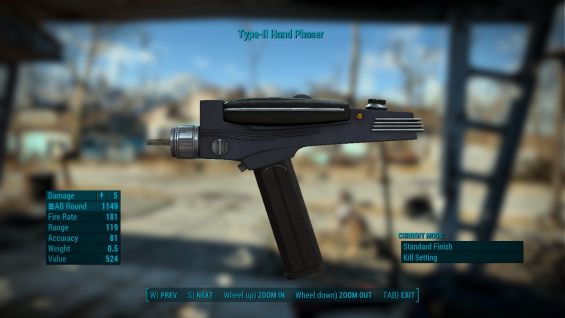 Star Trek Original Series Phaser 武器 Fallout4 Mod データベース Mod紹介 まとめサイト