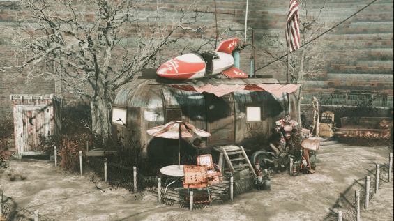 Outfield Retreat Diamond City Rv Player Home 家 Fallout4 Mod