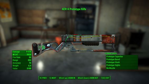 New Vegas Uniques 01 Aer14 Prototype 日本語化対応 武器 Fallout4 Mod データベース Mod紹介 まとめサイト