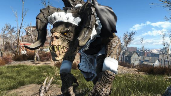 Covfefe Spawnable French Maid Deathclaws 日本語化対応 武器 Fallout4 Mod データベース Mod紹介 まとめサイト