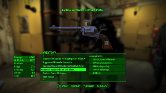 Colt Army Revolver 武器 Fallout4 Mod データベース Mod紹介 まとめサイト