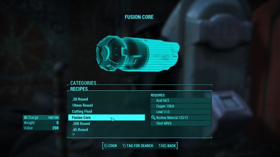 Fusion Core Crafting Extension クラフト 装備 Fallout4 Mod データベース Mod紹介 まとめサイト