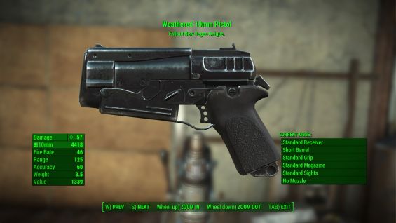 new vegas 10mm pistol