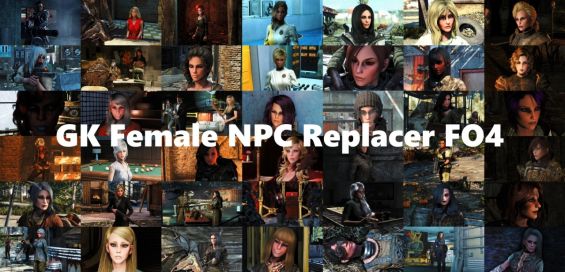 GK Female NPC Replacer FO4 日本語化対応 NPC - Fallout4 Mod