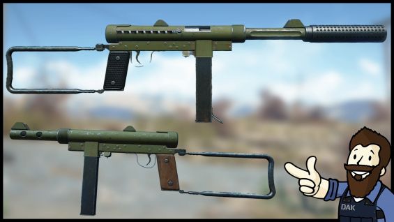 Navy Submachinegun (Swedish K Carl Gustaf m45) 日本語化対応 武器 - Fallout4 Mod ...