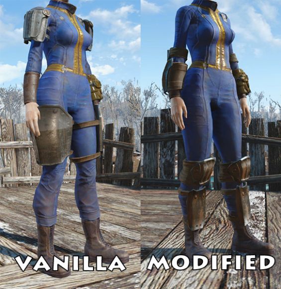 Combat Armor Arm and Leg with BodySlide Vanilla-CBBE Title 画 像. Fallout4 Mo...