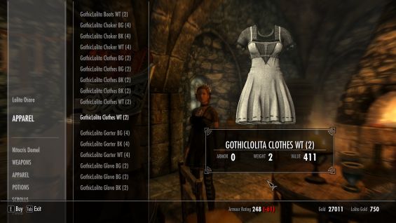 販売 skyrim se osare maid スカートだけ消える