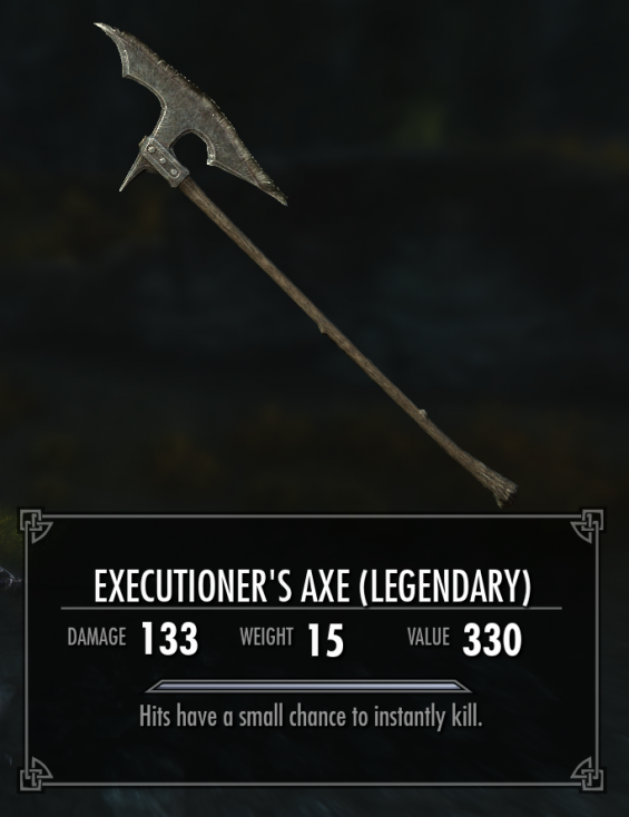 Executioners Axe Fixed 武器 Skyrim Mod データベース Mod紹介 まとめサイト