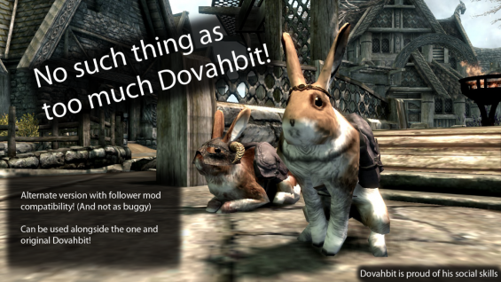 Dovahbit Of Caerbannog 日本語化対応 フォロワー Skyrim Mod データベース Mod紹介 まとめサイト