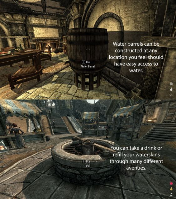 Ineed Food Water And Sleep 日本語化対応 イマージョン Skyrim Mod データベース Mod紹介 まとめサイト