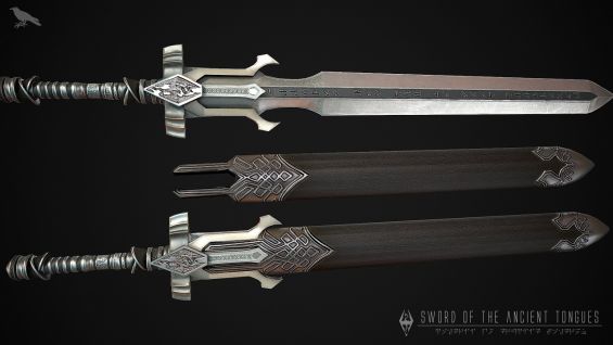 Sword Of The Ancient Tongues 武器 Skyrim Mod データベース Mod紹介 まとめサイト