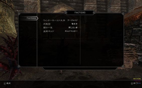 Viewable Faction Ranks インターフェース Skyrim Mod データベース Mod紹介 まとめサイト