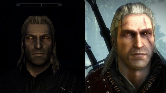Geralt Racemenu Preset 髪 顔 体 Skyrim Mod データベース Mod紹介 まとめサイト