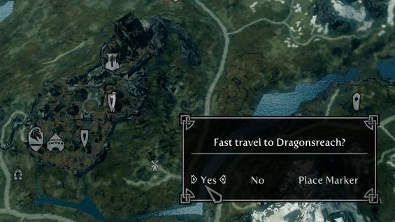 fast travel indoors skyrim