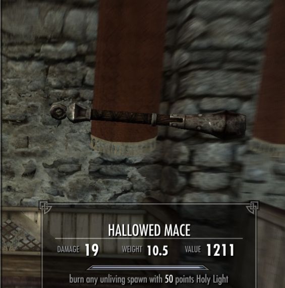 Hallowed Mace 武器 - Skyrim Mod データベース MOD紹介・まとめサイト