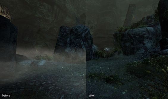 Interior And Dungeon Fog Remover 環境 Skyrim Mod データベース Mod紹介 まとめサイト