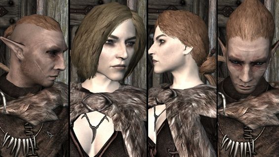 Bed Head A Vanilla Hair Replacement 髪 顔 体 Skyrim Special Edition Mod データベース Mod紹介 まとめサイト