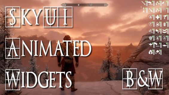 Skyui Widgets Animated Black And White インターフェース Skyrim Mod データベース Mod紹介 まとめサイト