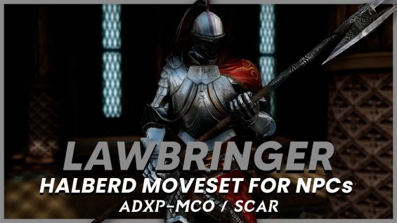 Lawbringer I Halberd moveset for NPCs (SCAR) モーション - Skyrim Special ...