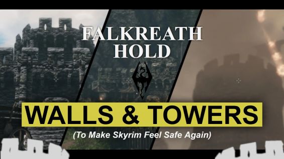 Imperial Walls and Towers of Falkreath Hold モデル・テクスチャ - Skyrim Special ...