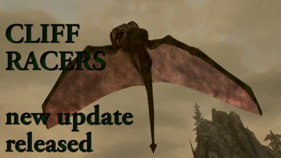 Cliff Racers Mihail Monsters And Animals Sse Mihail Immersive Add Ons Morrowind クリーチャー Skyrim Special Edition Mod データベース Mod紹介 まとめサイト