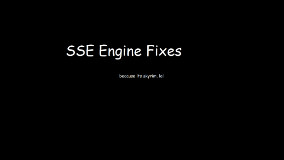 Sse Engine Fixes Skse64 Plugin バグフィックス Skyrim Special Edition Mod データベース Mod紹介 まとめサイト