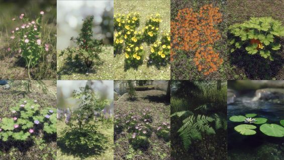 Unique Flowers And Plants Sse 環境 Skyrim Special Edition Mod データベース Mod紹介 まとめサイト