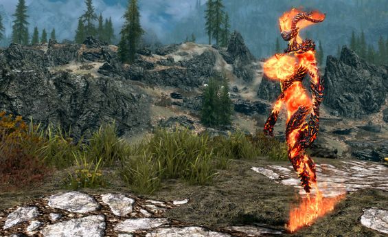 Flame Atronach Revised クリーチャー・騎乗 Skyrim Special Edition Mod データベース Mod紹介・まとめサイト