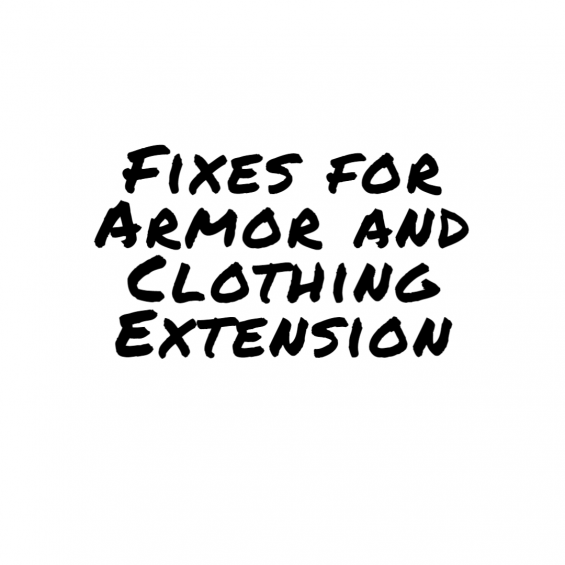 Fixes For Armor And Clothing Extension 日本語化対応 バグフィックス Skyrim Special Edition Mod データベース Mod紹介 まとめサイト