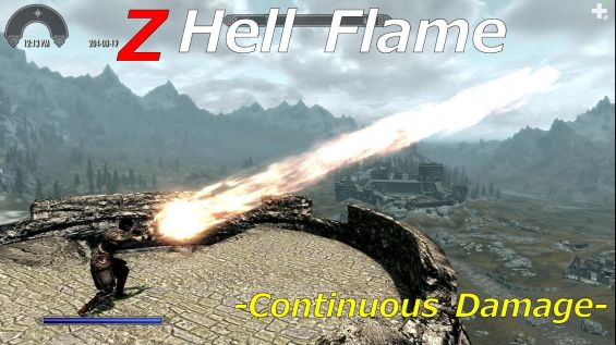 Z Hell Flame Continuous Damage 魔法 呪文 エンチャント Skyrim Special Edition Mod データベース Mod紹介 まとめサイト