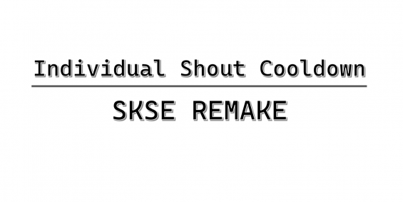 Individual Shout Cooldown Remake Skyrim Special Edition Mod   1653317605 