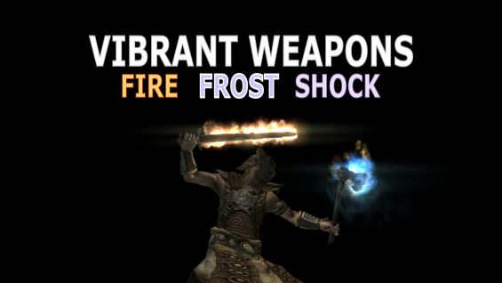 Vibrant Weapons Fire Frost Shock 魔法 呪文 エンチャント Skyrim Special Edition Mod データベース Mod紹介 まとめサイト
