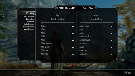 Npc Lookup Npc Skyrim Special Edition Mod データベース Mod紹介 まとめサイト