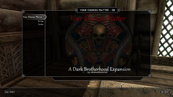 Your Choices Matter A Dark Brotherhood Expansion Sse 日本語化対応 クエスト Skyrim Special Edition Mod データベース Mod紹介 まとめサイト