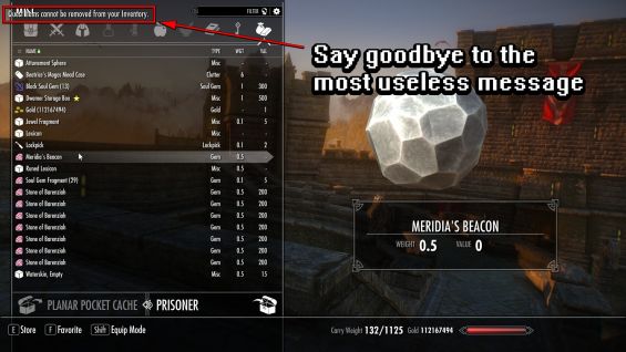 Hide Quest Items In Container Menu インターフェース Skyrim Special Edition Mod データベース Mod紹介 まとめサイト