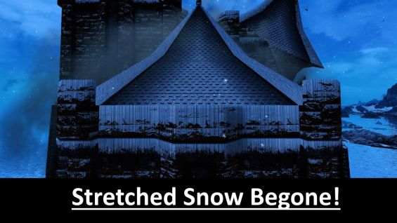 Stretched Snow Begone Definitive Edition Stretched Snow On Walls And Buildings Fix バグフィックス Skyrim Special Edition Mod データベース Mod紹介 まとめサイト